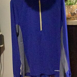 Patagonia Blue and Gray Long Sleeve Top